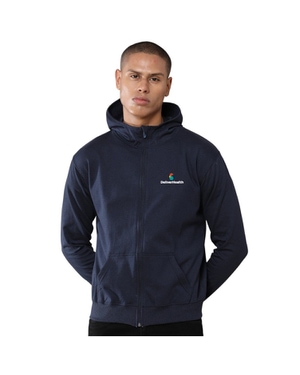 Greys & Blues Unisex Rocky Hoodie with Zip - Navy Blue